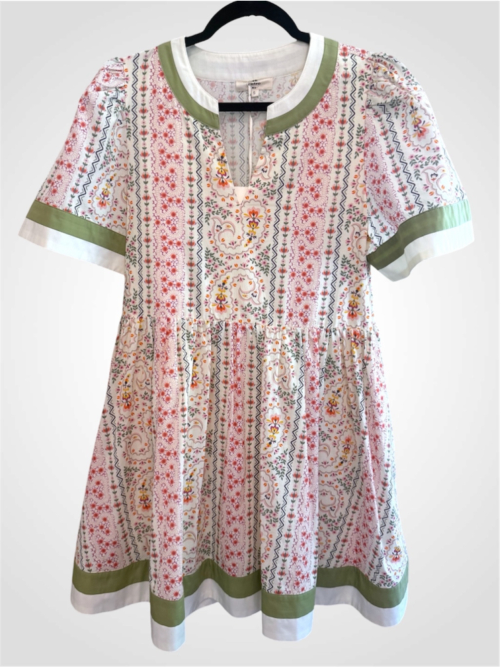 Women's Entro Garden Floral Babydoll Mini Dress Size S